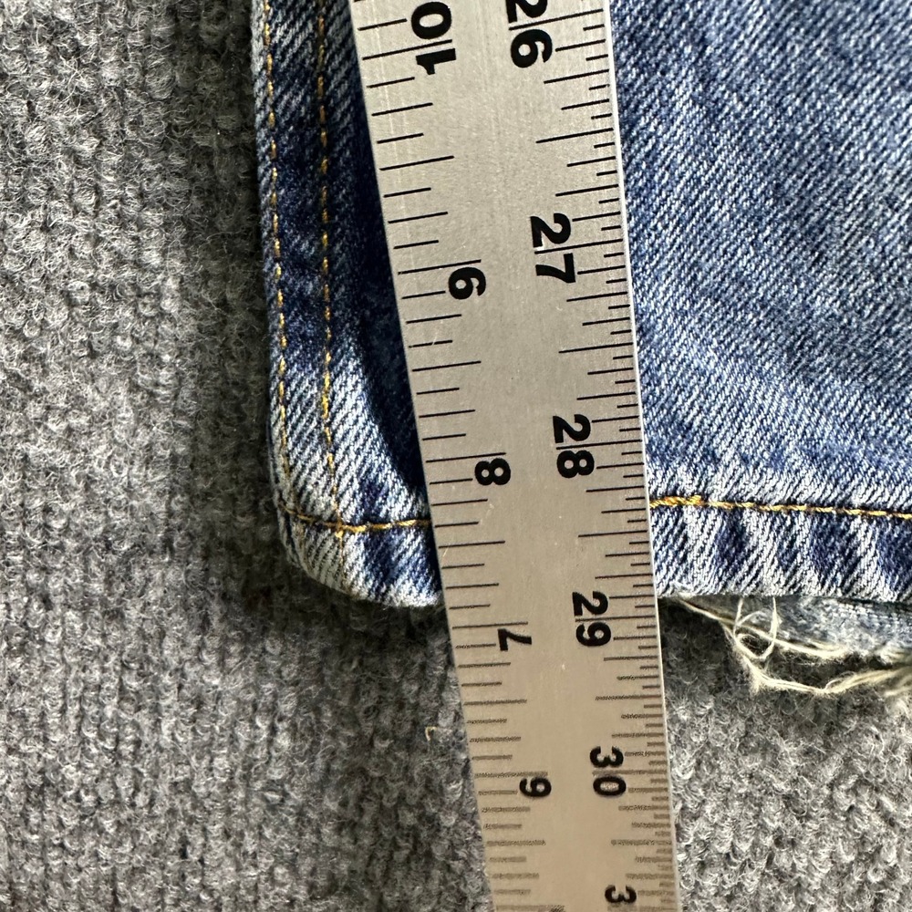 Levi's Jeans Mens Size 34x29 Blue 501 Original Fit Straight Leg Distressed Denim - Picture 3 of 8